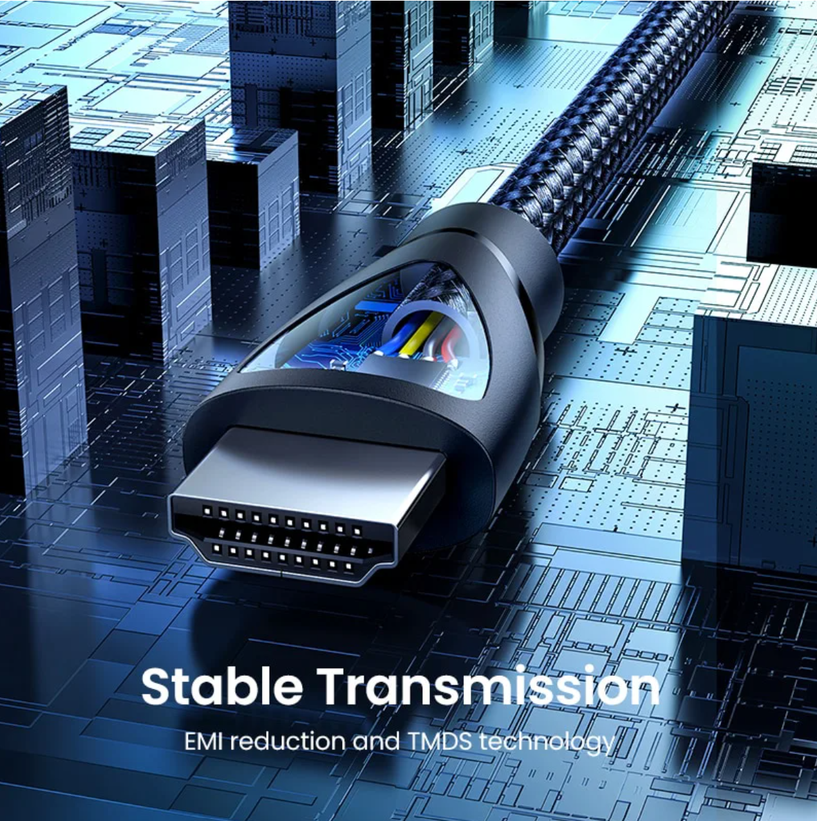 C&aacute;p HDMI 2.1 d&agrave;i 1.5M Ultra HD 8K @ 60Hz Ugreen 80402 Cao Cấp